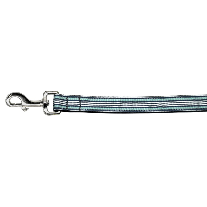 Preppy Stripes Nylon Ribbon Collars 1 inch wide Leash