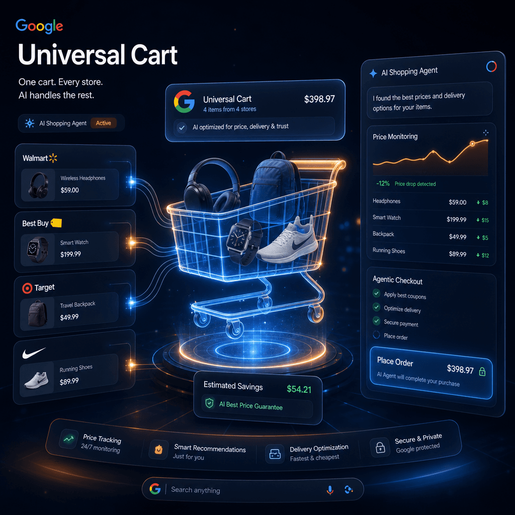 Google's Universal Cart Is Live: What Agentic Checkout Means for Your Store - AI & Ecommerce guide for eCommerce marketplace success