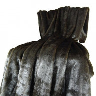 Plutus Tip Dyed Brown-Mink Handmade Throw, (Blanket 70W X 90L Twin)