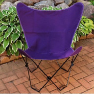 Butterfly Chair and Cover Combination w/Black Frame