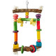 Natural Wood Swing with Rope HB117