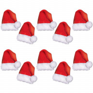 Mini Santa Hat Cutouts (Pack Of 12)