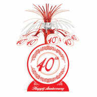 40Th Anniversary Centerpiece (Pack Of 12)