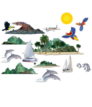 Tropical Cruise Props (Pack Of 12)