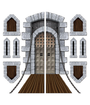Castle Door & Window Props (Pack Of 12)