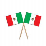 Mexican Flag Picks (Pack Of 12)