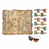 Pirate Treasure Map Party Game (Pack Of 24)