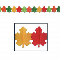 Fall Leaf Garland (Pack Of 12)