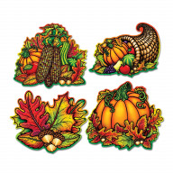 Pkgd Autumn Splendor Cutouts (Pack Of 12)
