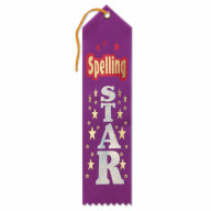 Spelling Star Award Ribbon (Pack Of 6)
