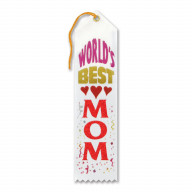 World'S Best Mom Award Ribbon (Pack Of 6)
