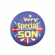 Very Special Son Satin Button (Pack Of 6)