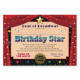 Birthday Star Certificate (Pack Of 6)