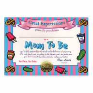 Mom To Be Certificate (Pack Of 6)