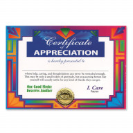 Certificate Of Appreciation (Pack Of 6)