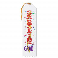 Congratulations Grad! Award Ribbon (Pack Of 6)