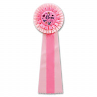Pink Mom To Be Deluxe Rosette (Pack Of 3)