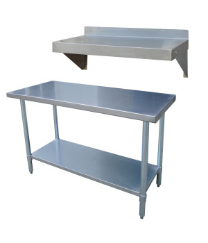 Sportsman Series SSWSET Stainless Steel Table and Shelf Set