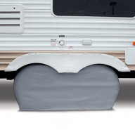 Classic Accessories 80-210-051001-00 OverDrive RV Dual Axle Wheel Cover, Grey, X-Large