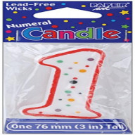 CAN 6/1CT POLKA DOTS NUMERAL 1
