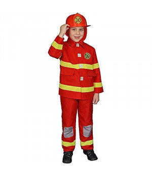 Boy Fire Fighter - Red - Size Large 12-14