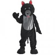 Black Wolf Mascot - Size Adult (one size fits most)