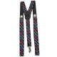 Tri Colored Heart Suspenders