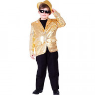 Gold Sequined Blazer - Size L (12-14)