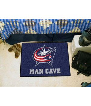NHL - Columbus Blue Jackets Man Cave Starter Rug 19"x30"
