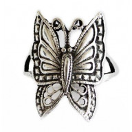 Silver Butterfly Ring for Ladies