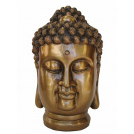 Meditation Buddha Head Figurine