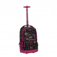 19 Inch ROLLING BACKPACK - PEACE