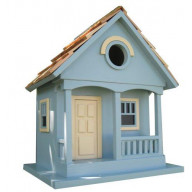 Pacific Grove Birdhouse - Lt. Blue With Yellow