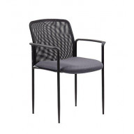 Boss Stackable Mesh Guest Chair - Grey