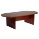 Boss 95W X 47D Race Track Conference Table, Mahogany