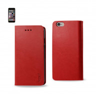 FLIP CASE WITH CARD HOLDER FOR IPHONE6 PLUS 5.5inch RED