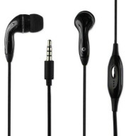 SMARTPHONE STEREO HEADSET 3.5MM WITH MIC BLACK