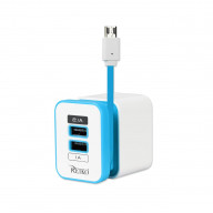 TRAVEL CHARGER 2A5V USB CHARGER BLUE