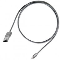 2 in 1 Micro-USB combo USB-A to Micro-B cable 1 meter(3.3ft), OTG function with Nylon Braided and aluminum shell, Gold