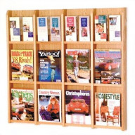 Divulge 12 Magazine/24 Brochure Wall Display w/Brochure Inserts