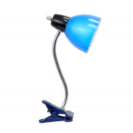 LimeLights Adjustable Clip Lamp Light, Blue
