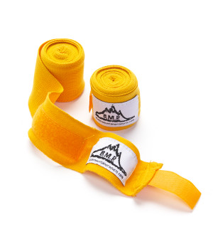 Black Mountain Products Professional Grade Boxing and MMA Hand Wrist Wraps Yellow