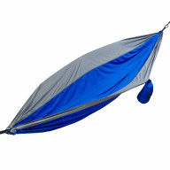 Large Two Person Camping Parachute Hammock with Tree Ropes Blue