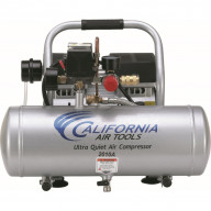 California Air Tools 2010A Ultra Quiet & Oil-Free 1.0 Hp, 2.0 Gal. Aluminum Tank Air Compressor