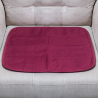 Quilted Waterproof Seat Protector - Size -20 X 21- Burgundy