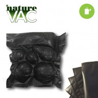 NatureVAC 11''x24'' Precut Vacuum Seal Bags All Black - 50pack