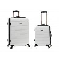 20 Inch , 28 Inch 2PC EXPANDABLE ABS SPINNER SET - WHITE