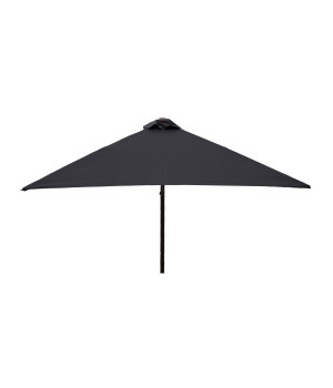 Classic Wood 6.5 ft Square Umbrella - Black