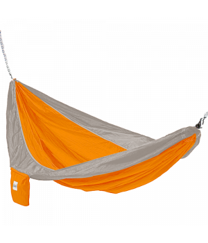 Orange And Grey Hammaka Parachute Silk Hammock