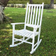 Traditional Rocking Chair, White